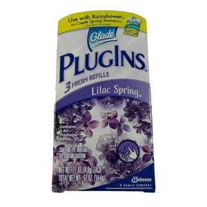 Vintage Glade PlugIns gel Lilac Spring Refills Air Freshener Refills Only‎